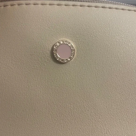 Bvlgari Parfums Emirates Airlines Cosmetic Bag EMPTY Beige Travel Pouch Logo - Picture 4 of 8